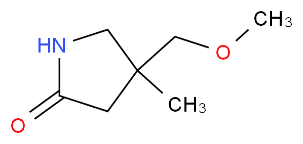 4-(methoxymethyl)-4-methylpyrrolidin-2-one_Molecular_structure_CAS_)