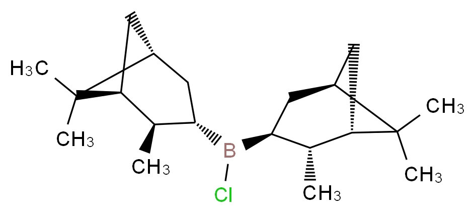 Chlorobis((1S,2R,3S,5S)-2,6,6-trimethylbicyclo[3.1.1]heptan-3-yl)borane_Molecular_structure_CAS_112246-73-8)