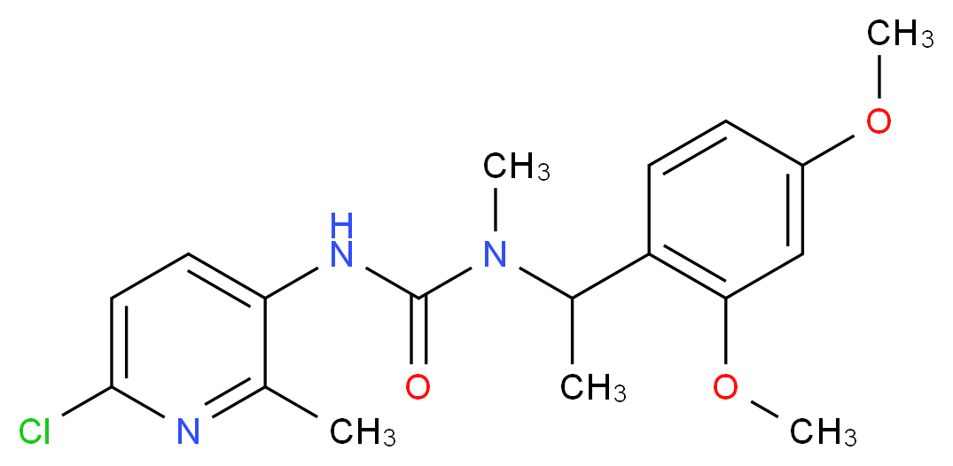 N'-(6-chloro-2-methylpyridin-3-yl)-N-[1-(2,4-dimethoxyphenyl)ethyl]-N-methylurea_Molecular_structure_CAS_)