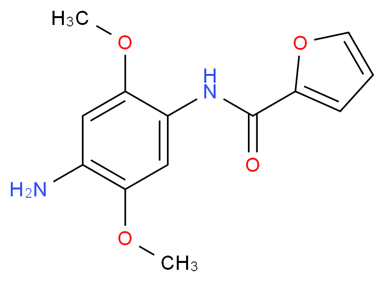 Furan-2-carboxylic acid (4-amino-2,5-dimethoxy-phenyl)-amide_Molecular_structure_CAS_)