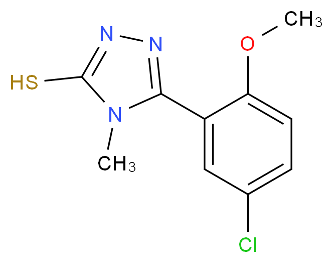5-(5-Chloro-2-methoxyphenyl)-4-methyl-4H-1,2,4-triazole-3-thiol_Molecular_structure_CAS_370855-34-8)