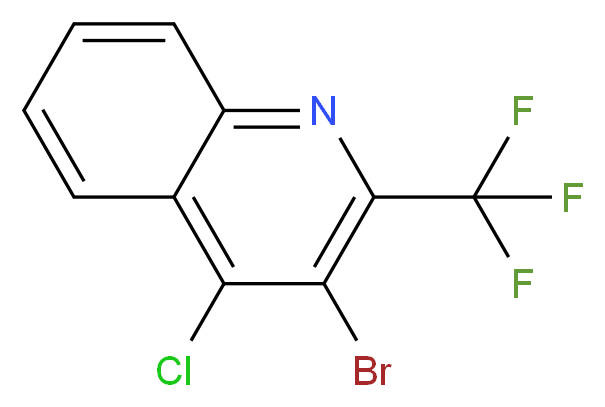 3-Bromo-4-chloro-2-(trifluoromethyl)quinoline_Molecular_structure_CAS_)