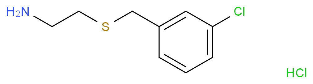2-[(3-Chlorobenzyl)sulfanyl]ethylamine hydrochloride_Molecular_structure_CAS_)