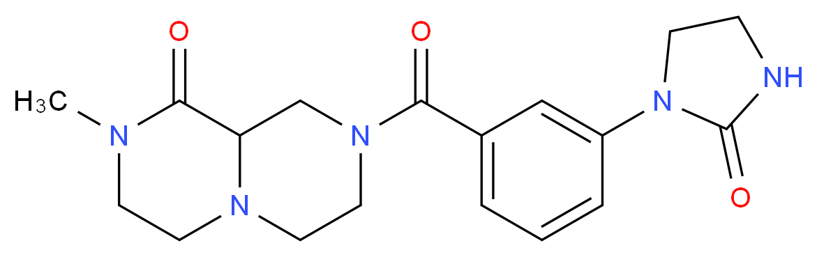 2-methyl-8-[3-(2-oxoimidazolidin-1-yl)benzoyl]hexahydro-2H-pyrazino[1,2-a]pyrazin-1(6H)-one_Molecular_structure_CAS_)