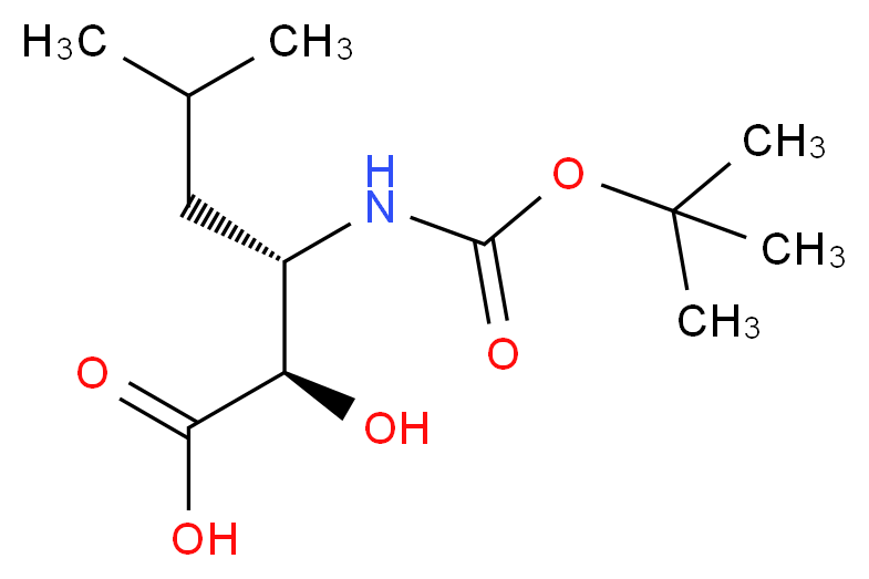 (2R,3S)-3-(Boc-amino)-2-hydroxy-5-methylhexanoic acid_Molecular_structure_CAS_73397-28-1)