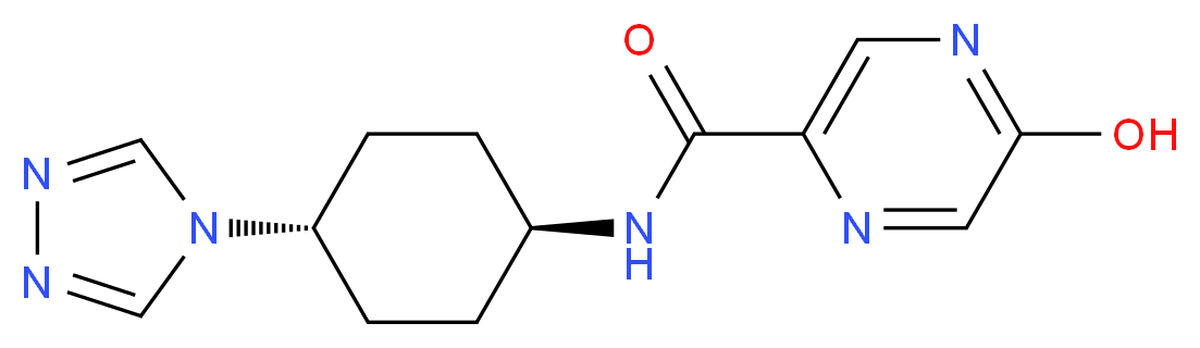 5-hydroxy-N-[trans-4-(4H-1,2,4-triazol-4-yl)cyclohexyl]pyrazine-2-carboxamide_Molecular_structure_CAS_)