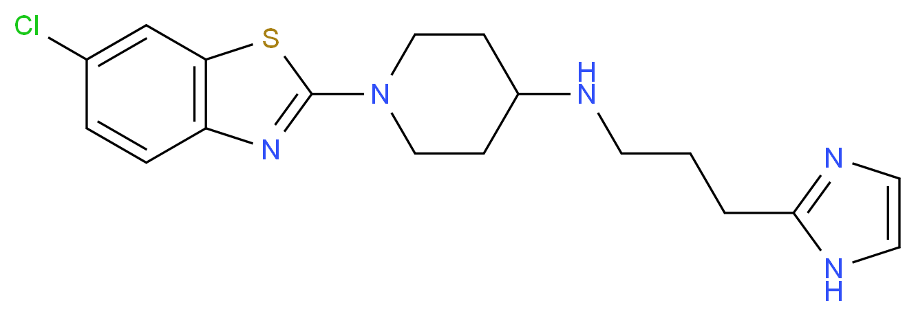 1-(6-chloro-1,3-benzothiazol-2-yl)-N-[3-(1H-imidazol-2-yl)propyl]piperidin-4-amine_Molecular_structure_CAS_)