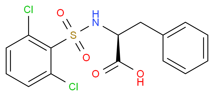 (2S)-2-{[(2,6-dichlorophenyl)sulfonyl]amino}-3-phenylpropanoic acid_Molecular_structure_CAS_)