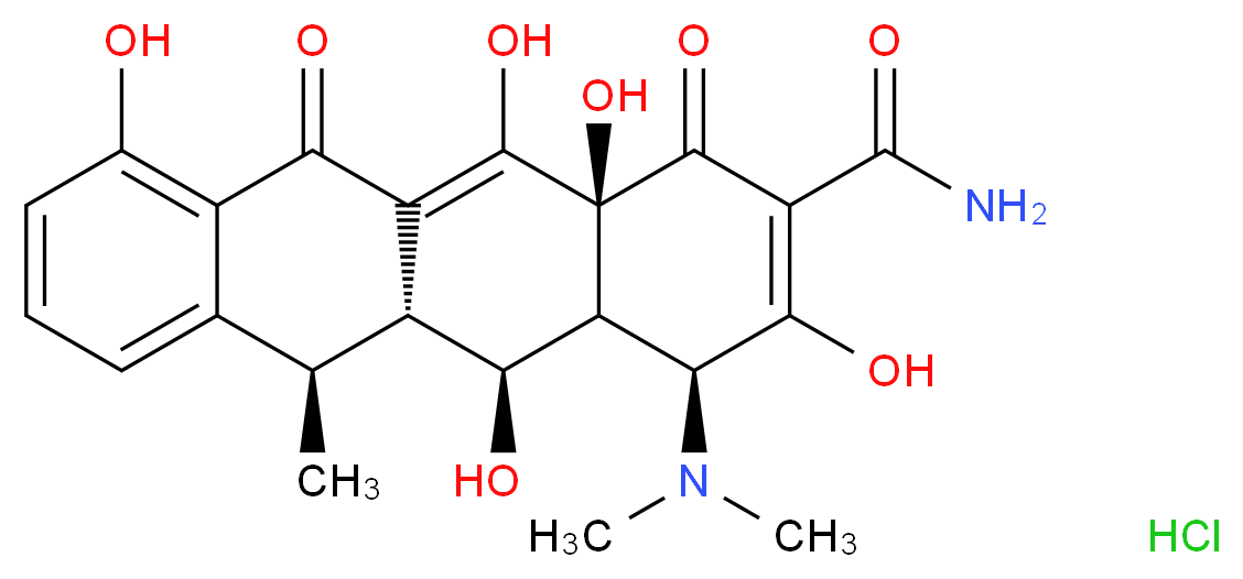 Doxycycline HCl_Molecular_structure_CAS_10592-13-9)