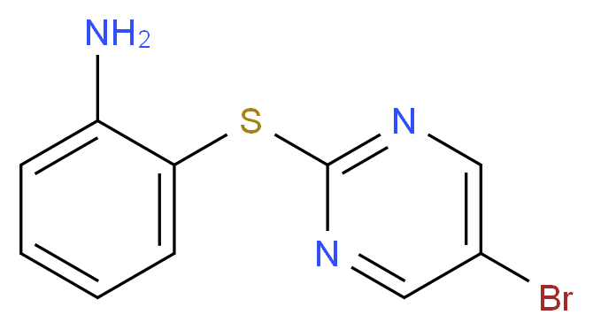 2-(5-Bromopyrimidin-2-yl)thio]aniline_Molecular_structure_CAS_)
