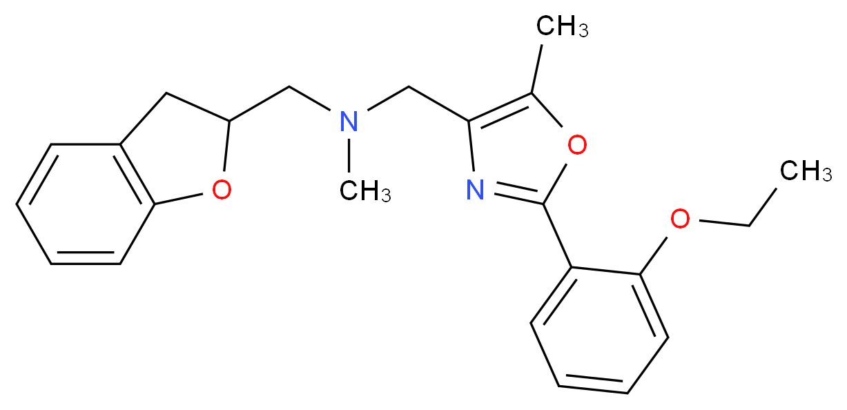 (2,3-dihydro-1-benzofuran-2-ylmethyl){[2-(2-ethoxyphenyl)-5-methyl-1,3-oxazol-4-yl]methyl}methylamine_Molecular_structure_CAS_)