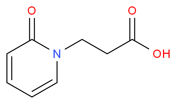 3-(2-oxo-1(2H)-pyridinyl)propanoic acid_Molecular_structure_CAS_68634-48-0)