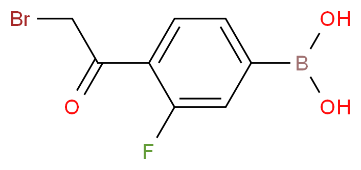 4-Bromoacetyl-3-fluorobenzeneboronic acid_Molecular_structure_CAS_)