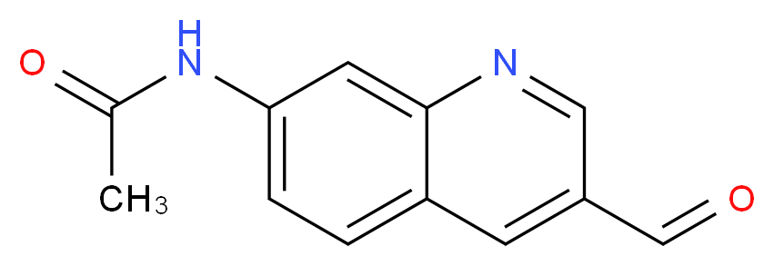 N-(3-FORMYLQUINOLIN-7-YL)ACETAMIDE_Molecular_structure_CAS_)