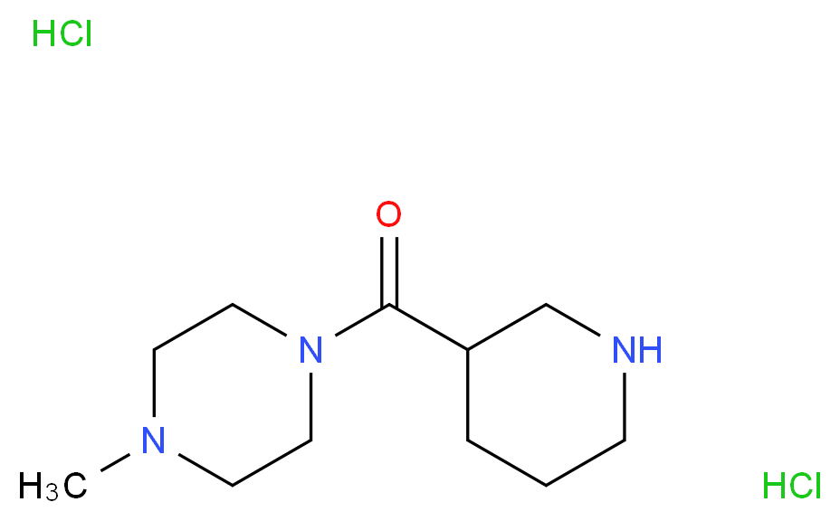 (4-methylpiperazino)(3-piperidinyl)methanone dihydrochloride_Molecular_structure_CAS_690632-07-6)