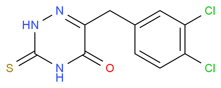 6-(3,4-Dichloro-benzyl)-3-thioxo-3,4-dihydro-2H-[1,2,4]triazin-5-one_Molecular_structure_CAS_)