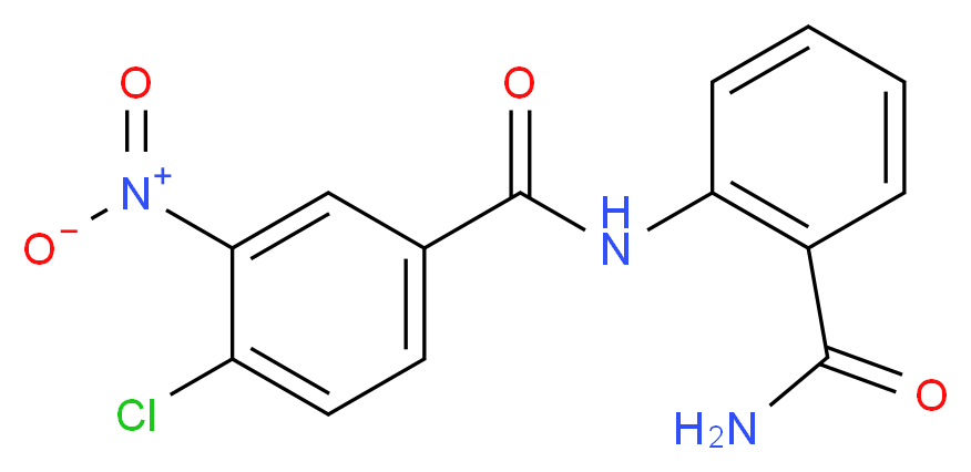 N-[2-(Aminocarbonyl)phenyl]-4-chloro-3-nitrobenzamide_Molecular_structure_CAS_)