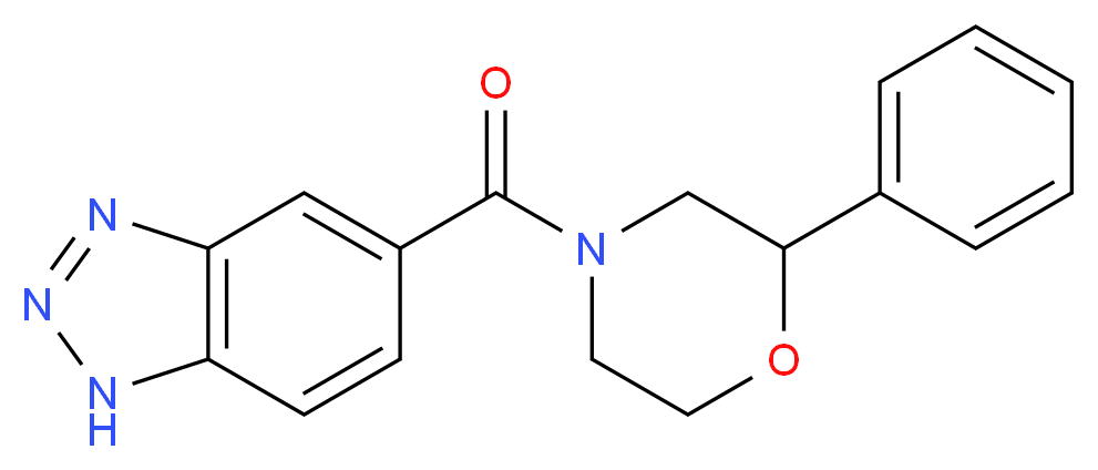5-[(2-phenyl-4-morpholinyl)carbonyl]-1H-1,2,3-benzotriazole_Molecular_structure_CAS_)