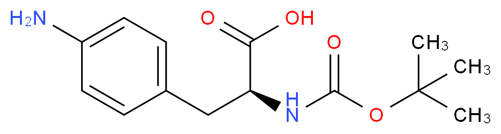 4-Amino-L-phenylalanine, N-BOC protected_Molecular_structure_CAS_55533-24-9)