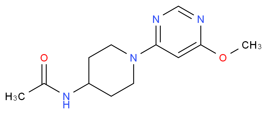 N-[1-(6-methoxypyrimidin-4-yl)piperidin-4-yl]acetamide_Molecular_structure_CAS_)