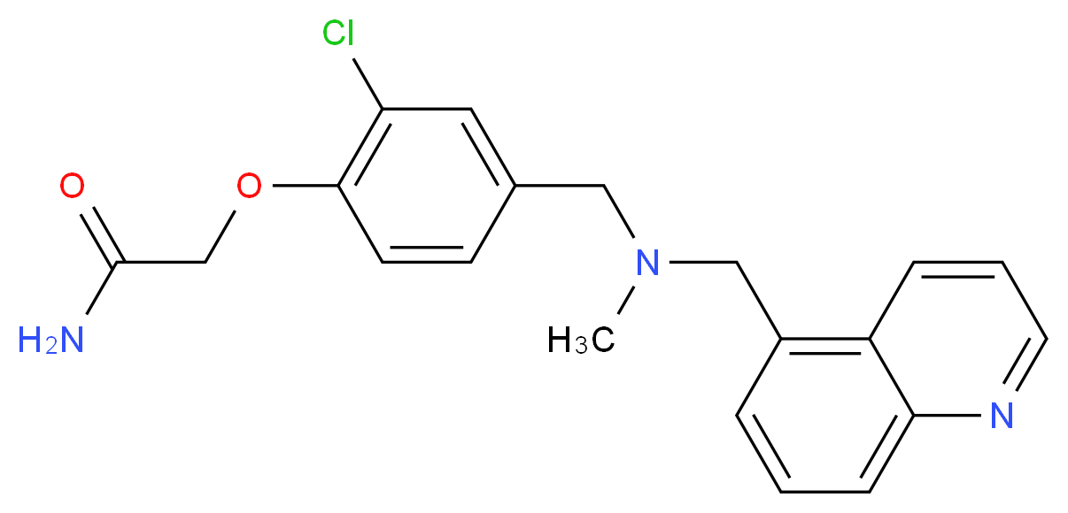 2-(2-chloro-4-{[methyl(5-quinolinylmethyl)amino]methyl}phenoxy)acetamide_Molecular_structure_CAS_)