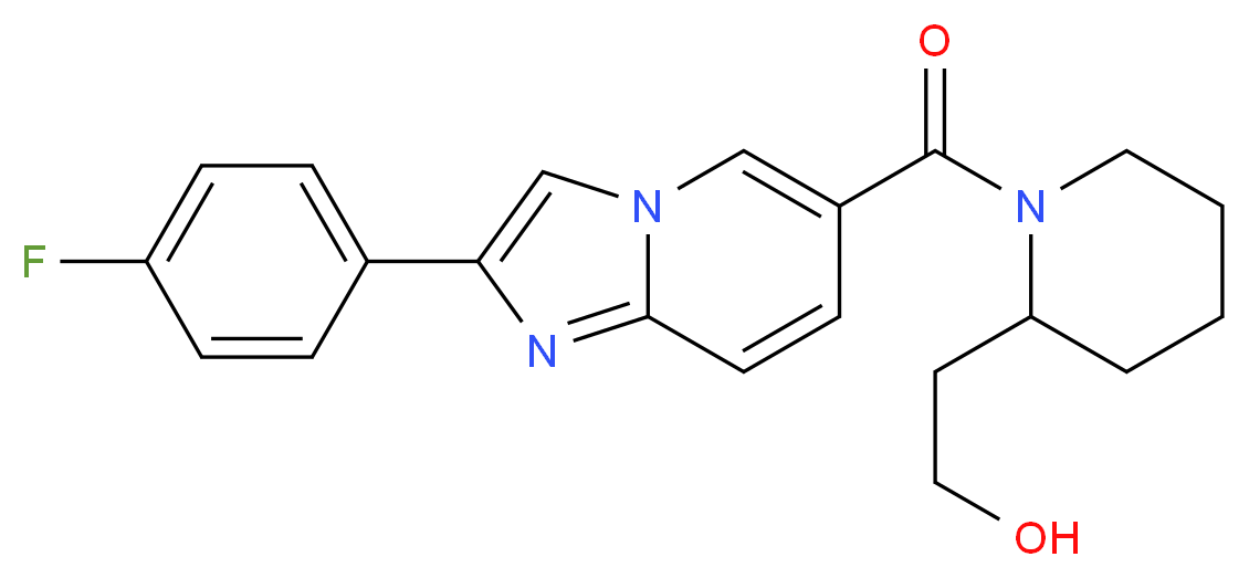 2-(1-{[2-(4-fluorophenyl)imidazo[1,2-a]pyridin-6-yl]carbonyl}piperidin-2-yl)ethanol_Molecular_structure_CAS_)