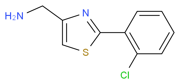 C-[2-(2-CHLORO-PHENYL)-THIAZOL-4-YL]-METHYLAMINE_Molecular_structure_CAS_885280-09-1)