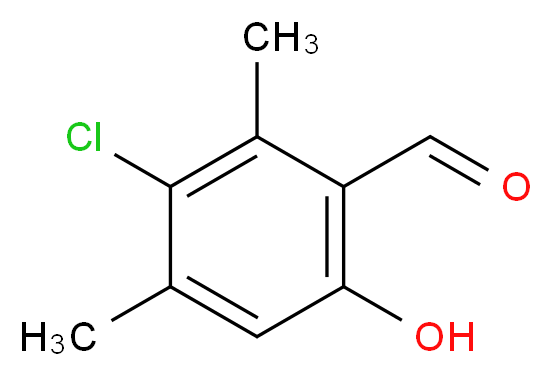 3-Chloro-2,4-dimethyl-6-hydroxybenzaldehyde 98%_Molecular_structure_CAS_81322-67-0)