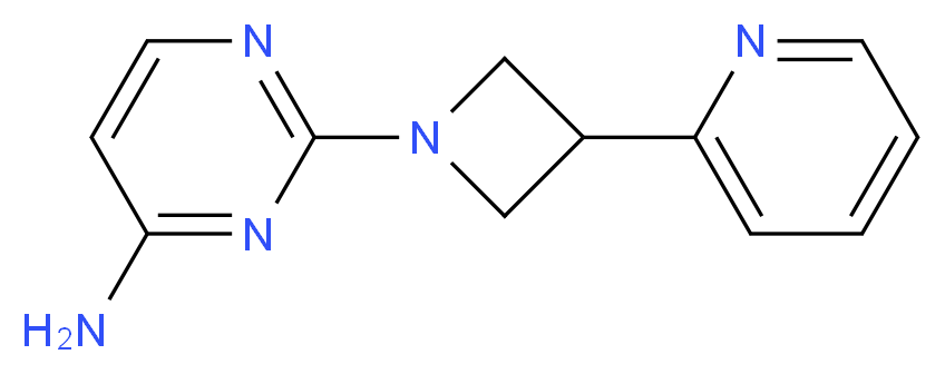 2-[3-(2-pyridinyl)-1-azetidinyl]-4-pyrimidinamine_Molecular_structure_CAS_)
