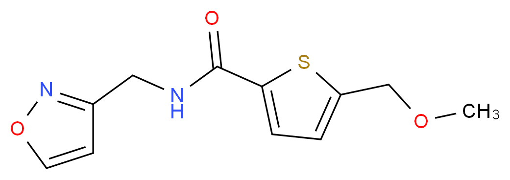 N-(isoxazol-3-ylmethyl)-5-(methoxymethyl)thiophene-2-carboxamide_Molecular_structure_CAS_)