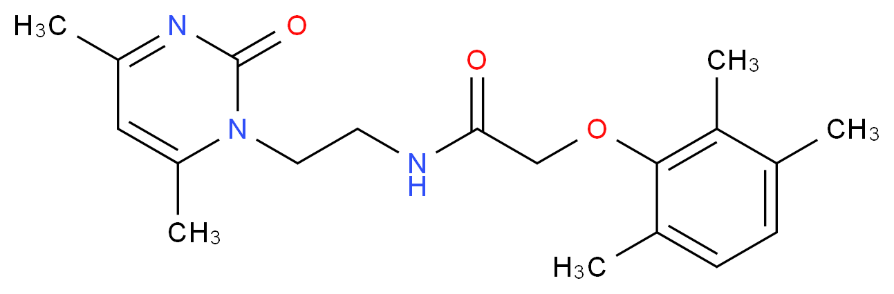 N-[2-(4,6-dimethyl-2-oxopyrimidin-1(2H)-yl)ethyl]-2-(2,3,6-trimethylphenoxy)acetamide_Molecular_structure_CAS_)