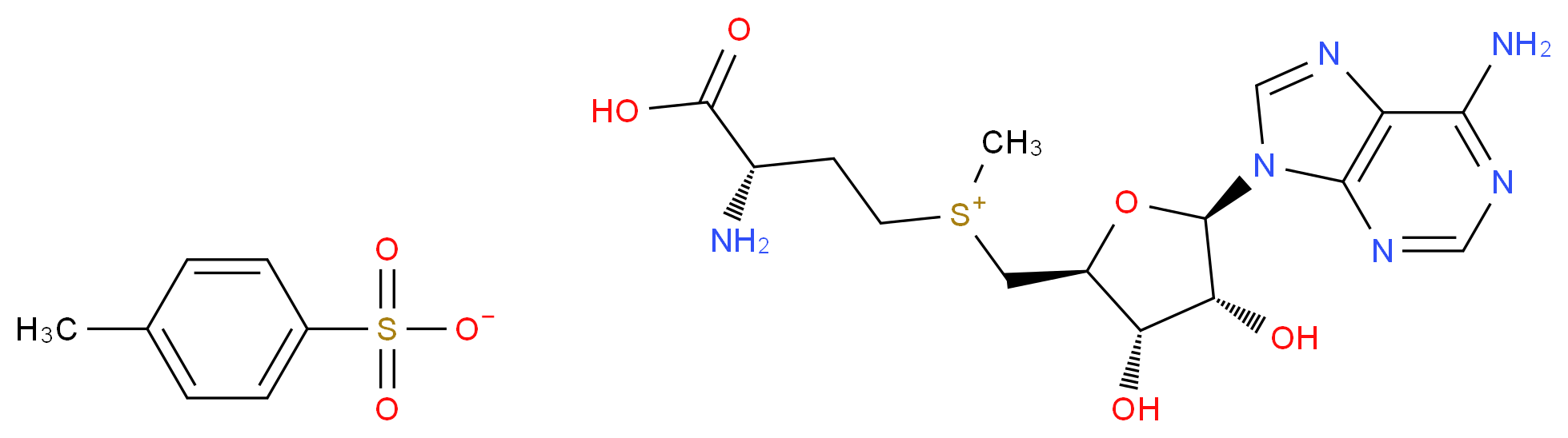 S-(5′-Adenosyl)-L-methionine p-toluenesulfonate salt_Molecular_structure_CAS_17176-17-9)