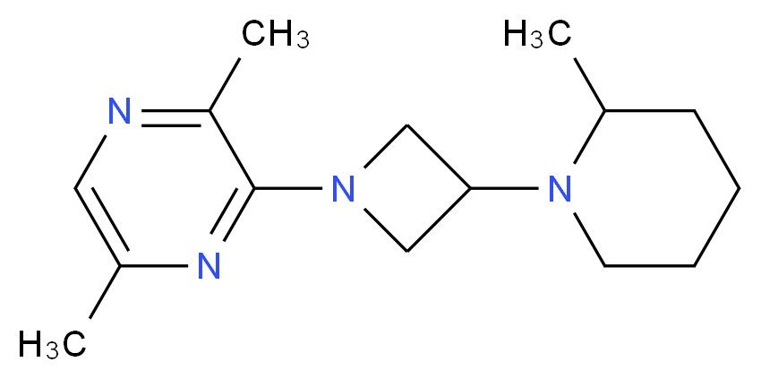 2,5-dimethyl-3-[3-(2-methyl-1-piperidinyl)-1-azetidinyl]pyrazine_Molecular_structure_CAS_)