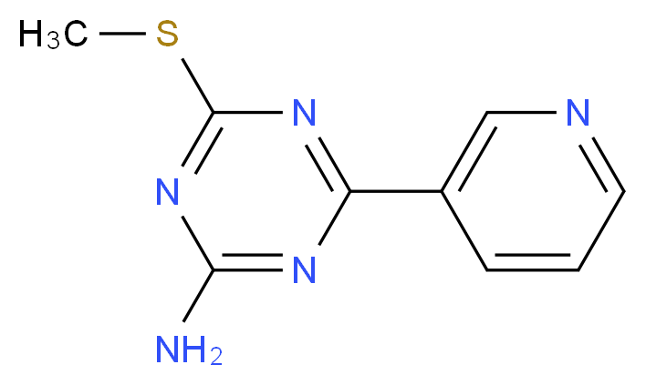 4-(methylthio)-6-(3-pyridyl)-1,3,5-triazin-2-amine_Molecular_structure_CAS_175204-62-3)