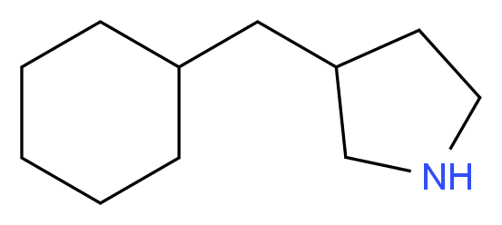 3-(Cyclohexylmethyl)pyrrolidine_Molecular_structure_CAS_)