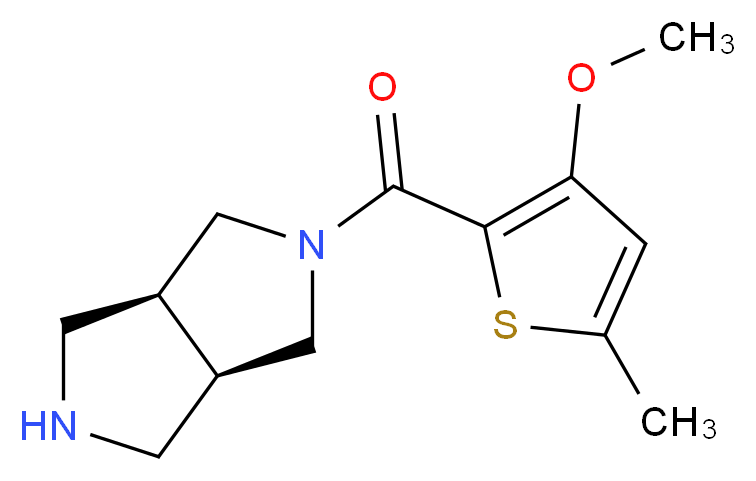 (3aR*,6aS*)-2-[(3-methoxy-5-methyl-2-thienyl)carbonyl]octahydropyrrolo[3,4-c]pyrrole_Molecular_structure_CAS_)