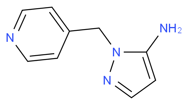 1-(pyridin-4-ylmethyl)-1H-pyrazol-5-amine_Molecular_structure_CAS_3524-31-0)