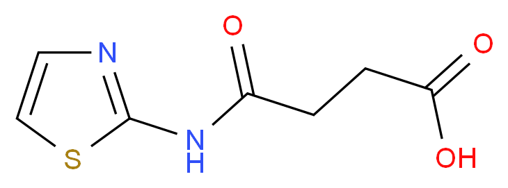 4-oxo-4-(1,3-thiazol-2-ylamino)butanoic acid_Molecular_structure_CAS_)
