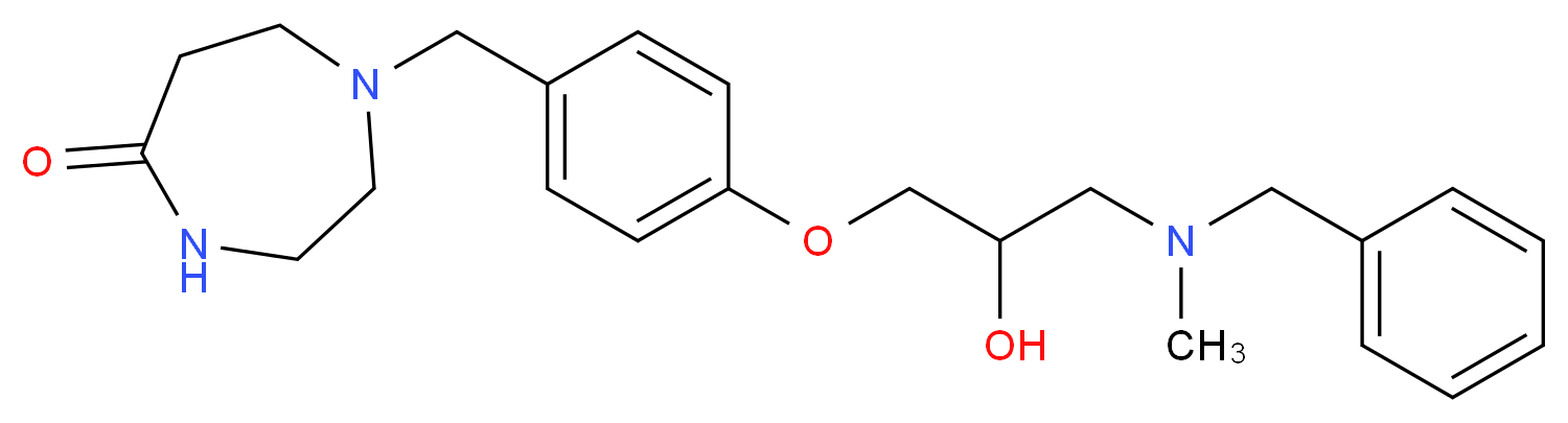 1-(4-{3-[benzyl(methyl)amino]-2-hydroxypropoxy}benzyl)-1,4-diazepan-5-one_Molecular_structure_CAS_)