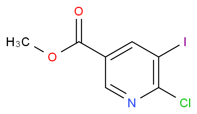 Methyl 6-chloro-5-iodonicotinate_Molecular_structure_CAS_)