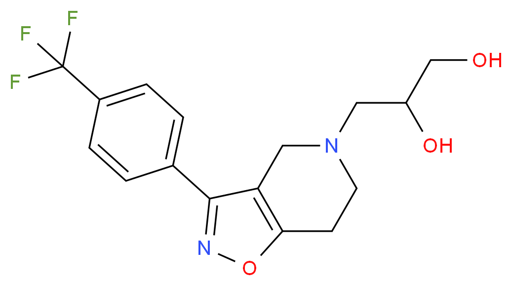 3-[3-[4-(trifluoromethyl)phenyl]-6,7-dihydroisoxazolo[4,5-c]pyridin-5(4H)-yl]-1,2-propanediol_Molecular_structure_CAS_)