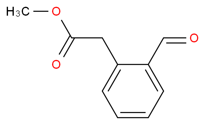 Methyl 2-(2-formylphenyl)acetate_Molecular_structure_CAS_63969-83-5)