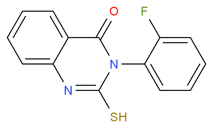 3-(2-Fluoro-phenyl)-2-mercapto-3H-quinazolin-4-one_Molecular_structure_CAS_)