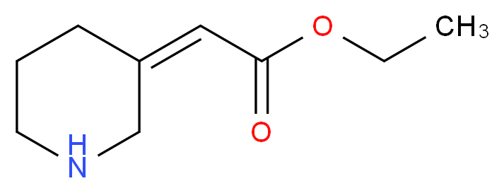 Ethyl 2-(3-piperidinylidene)acetate_Molecular_structure_CAS_)