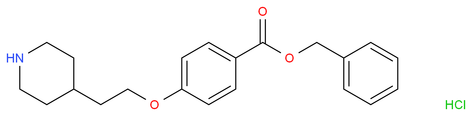 Benzyl 4-[2-(4-piperidinyl)ethoxy]benzoate hydrochloride_Molecular_structure_CAS_)