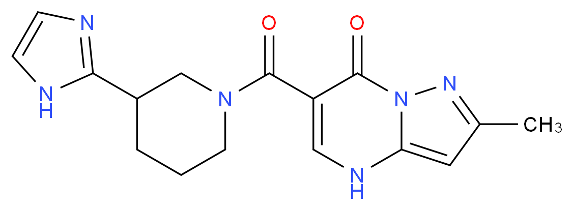 6-{[3-(1H-imidazol-2-yl)-1-piperidinyl]carbonyl}-2-methylpyrazolo[1,5-a]pyrimidin-7(4H)-one_Molecular_structure_CAS_)