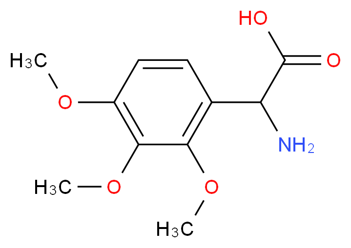 AMINO-(2,3,4-TRIMETHOXY-PHENYL)-ACETIC ACID_Molecular_structure_CAS_500696-02-6)