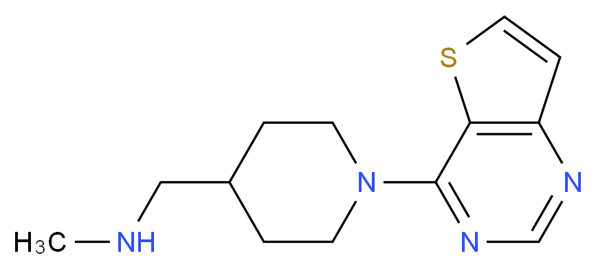 4-{4-[(Methylamino)methyl]piperidin-1-yl}thieno[3,2-d]pyrimidine 97%_Molecular_structure_CAS_921939-04-0)
