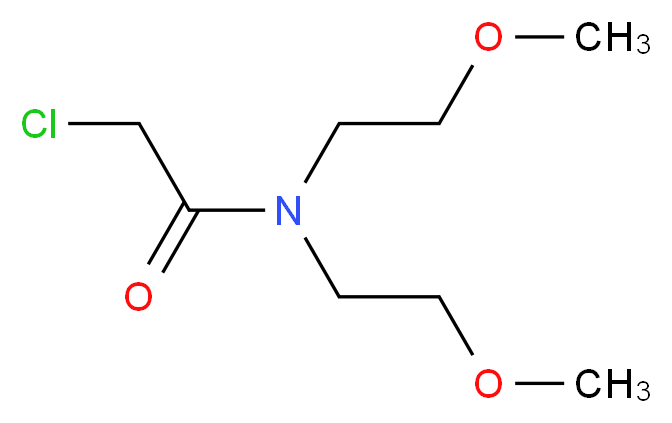 2-chloro-N,N-bis(2-methoxyethyl)acetamide_Molecular_structure_CAS_)