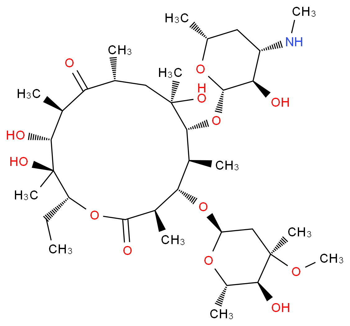 N-Demethyl Erythromycin A_Molecular_structure_CAS_992-62-1)